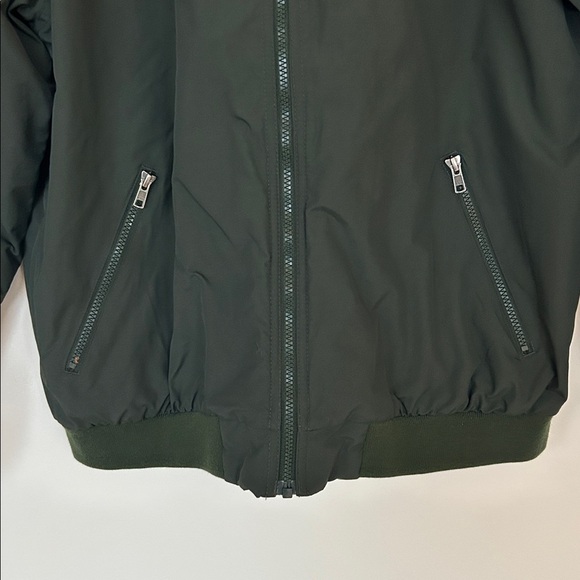 Vintage L.L. Bean Dark Green Mens Warm-Up Jacket, Fleece Lined Large Regular - Picture 4 of 11